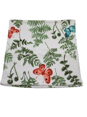 Peri Home Floral Butterfly Finger Tip Towel Set of 2 NEW